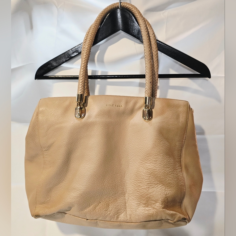 Cole Haan Tan Leather Tote Bag